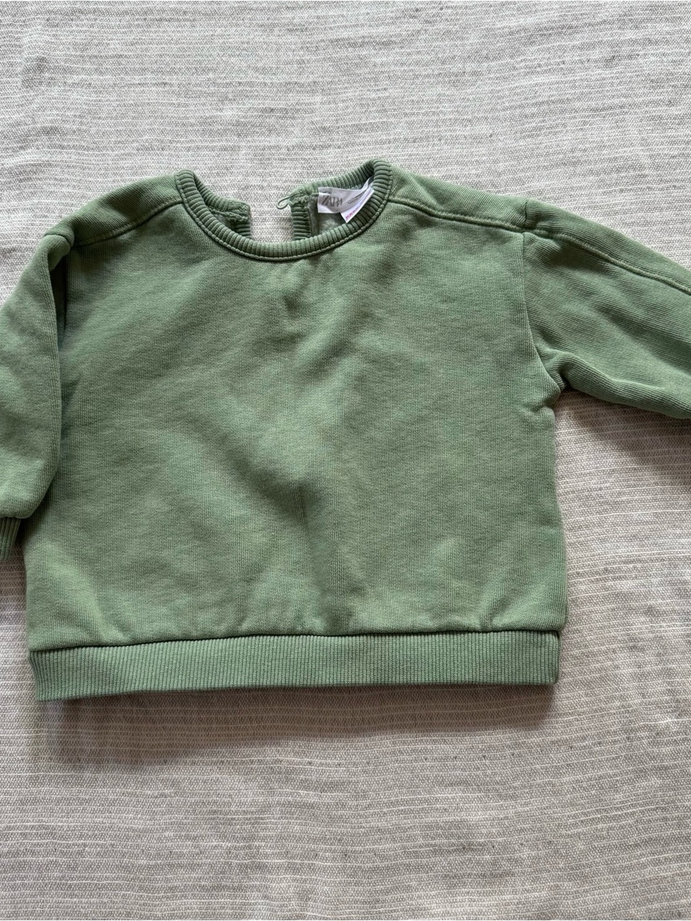 Zara Kids Sage Green Crewneck Sweatshirt